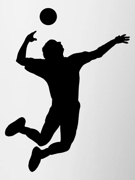Volleyball gesprungen Schlag oder Service