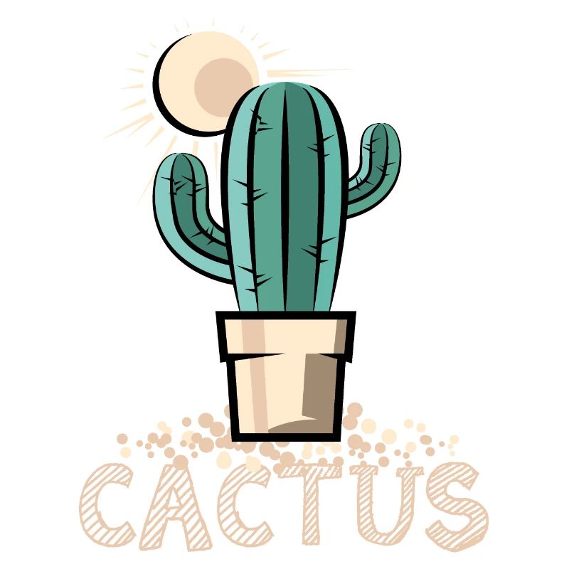 cactus cactus cactus symbole soleil désert sable