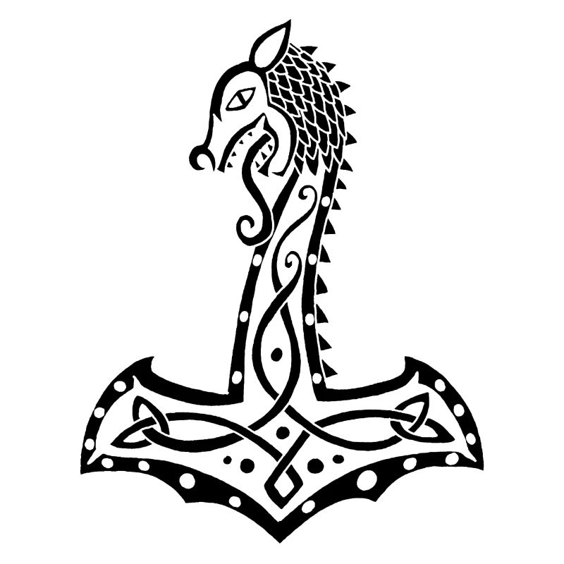 Schwarzer Wolf und Thors Hammer