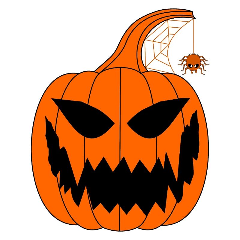 Halloween Kürbis mit Spinne