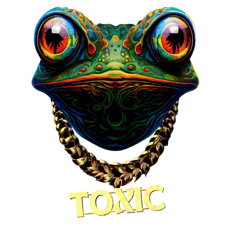 Cute toxic frog
