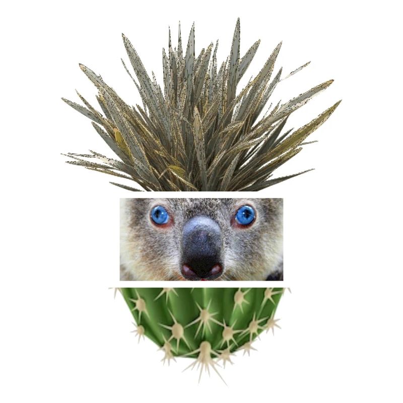 Koala Azure Cactus Collage