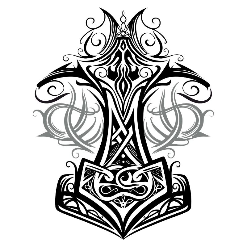 Marteau de Thor Mjolnir Viking symbole