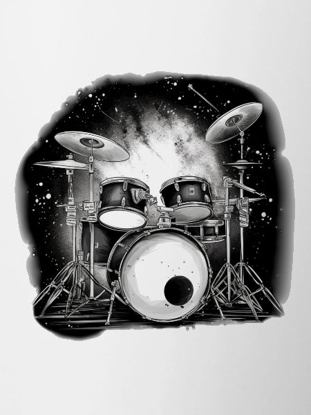 Drummer for life white