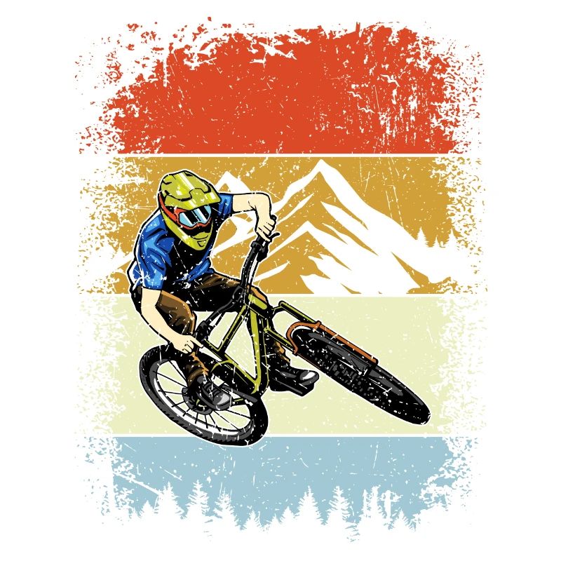 Retro Mountain Rider Stripes