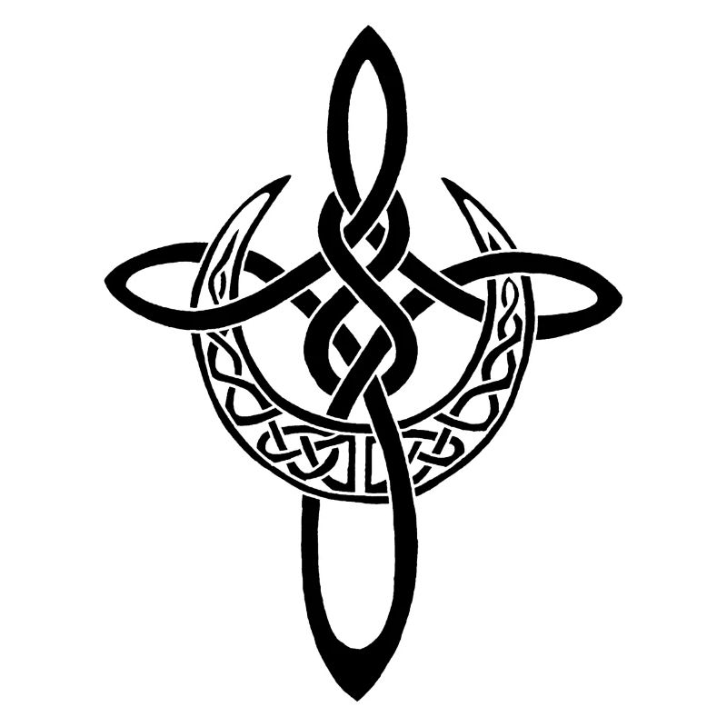 Croix lunaire noire