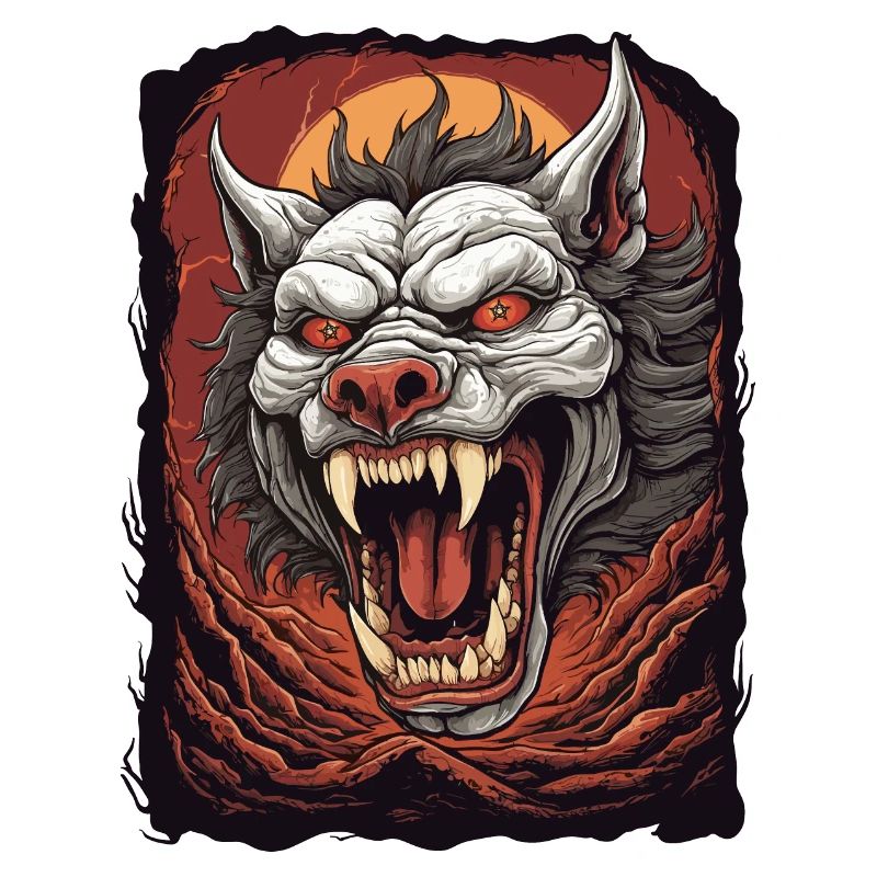 Hell demon dog