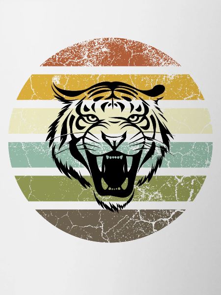 Retro Tiger Stripes Sunset