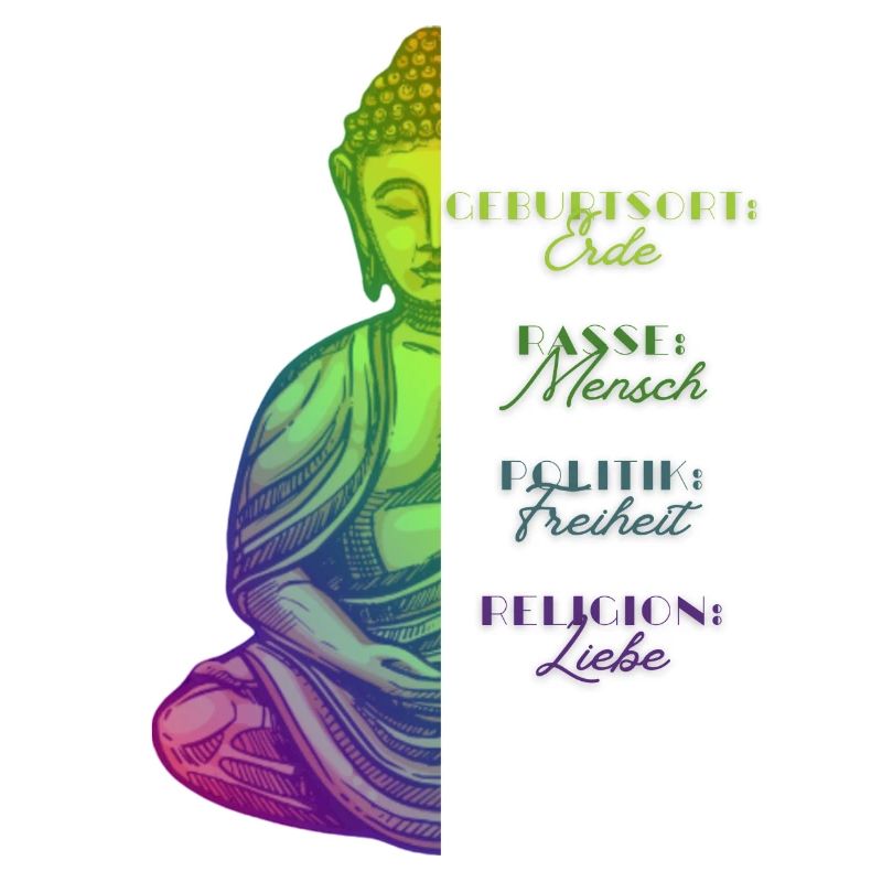 Buddha Farbpalette Erde Liebe Freiheit