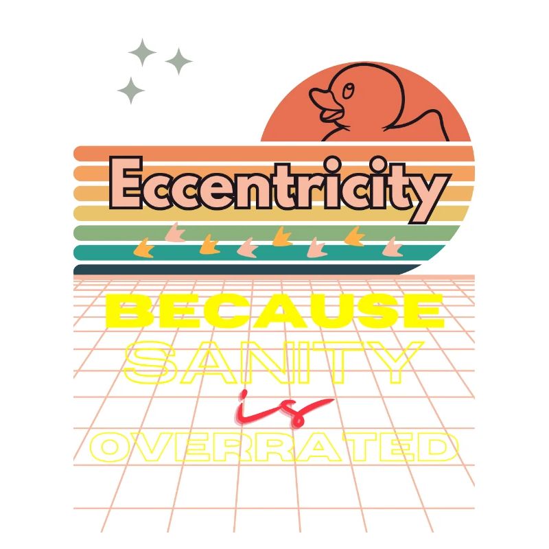 Eccentricity Neon Retro Print