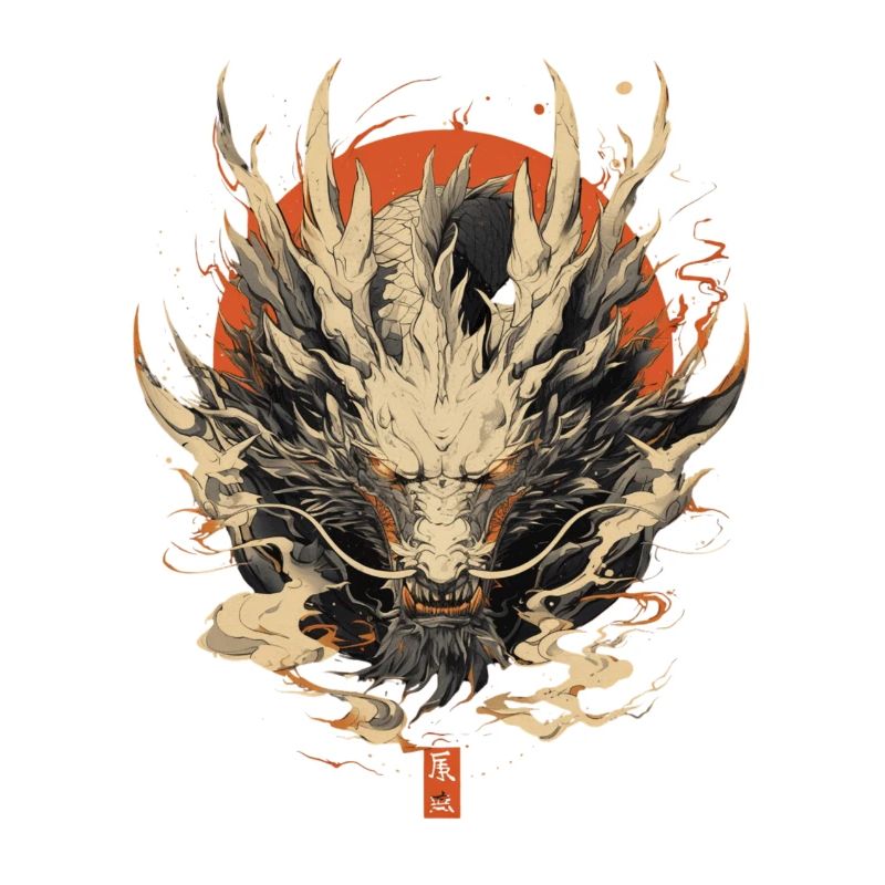 Dragon blanc chinois