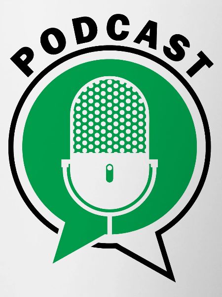 Podcast Microphone Speech Bubbles