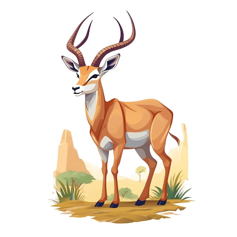 Antilope in der Savanne