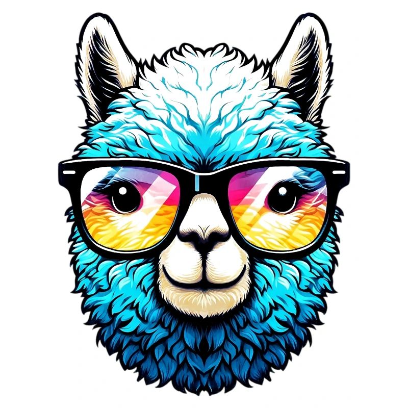 Alpaca with Sunglasses