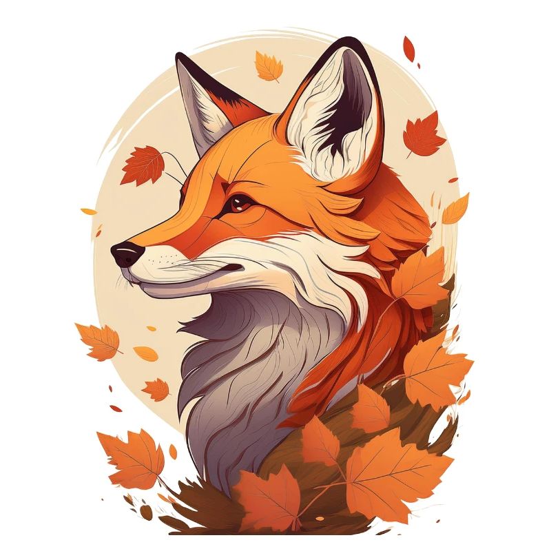 A fox in autumn