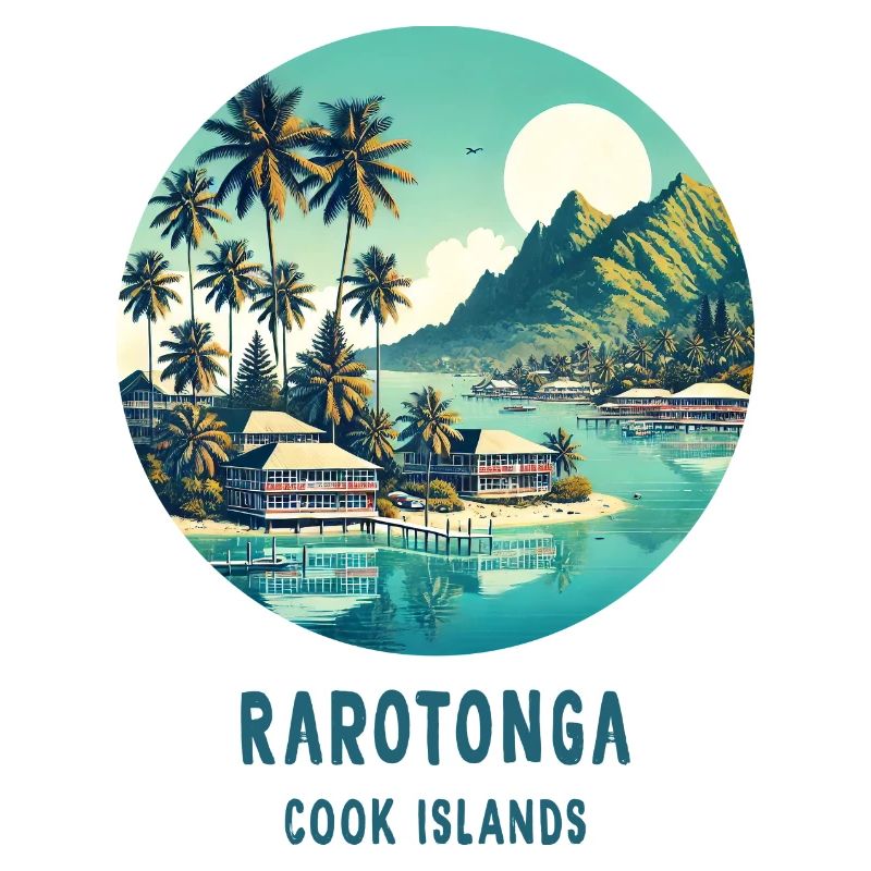 Parotonga Cook Islands sea palm trees