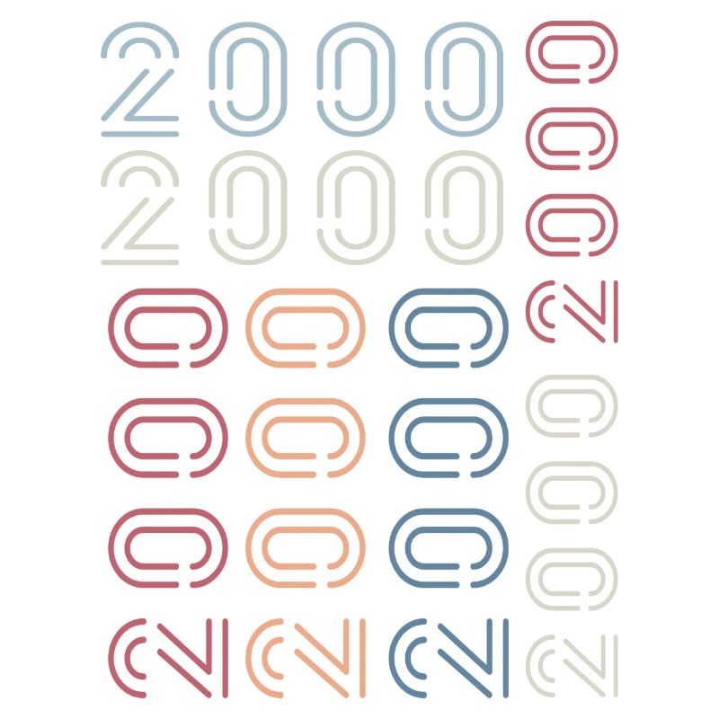 Né en 2000 Cadeau Anniversaire 2000 Retro 2000
