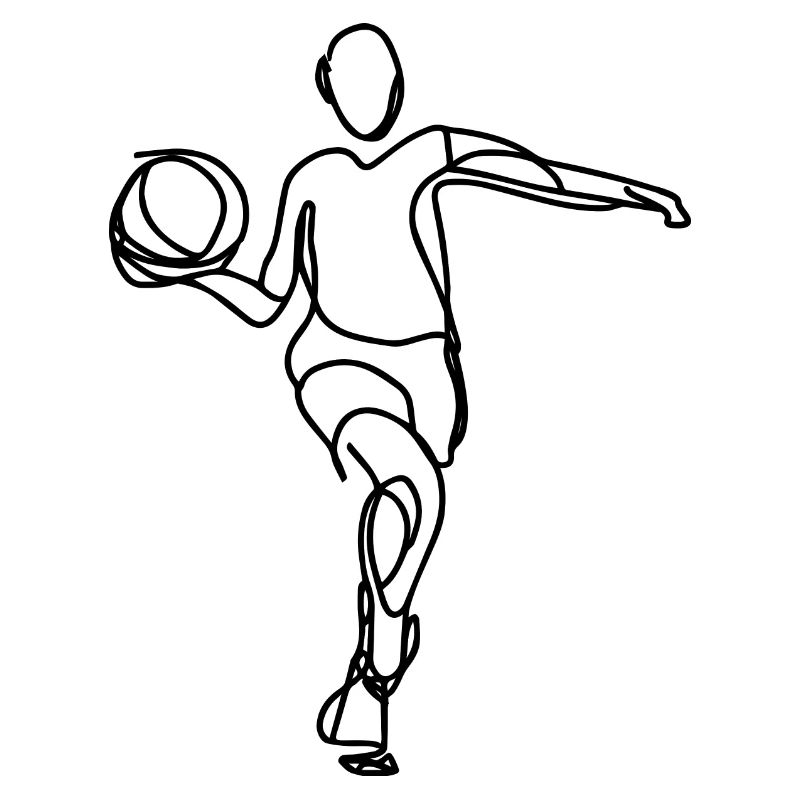 Basketball Player Illustration