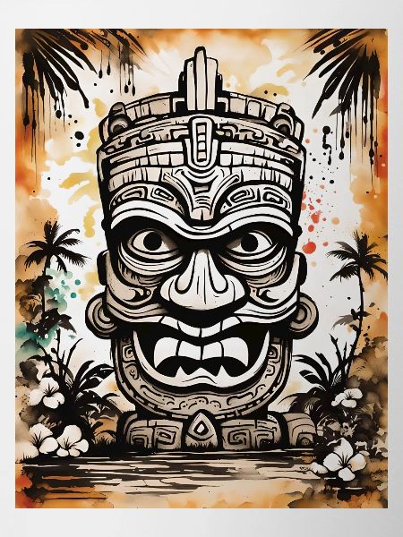 Tiki Mask Asia Art