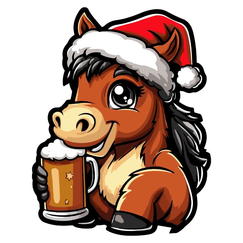Bière de Noël de cheval