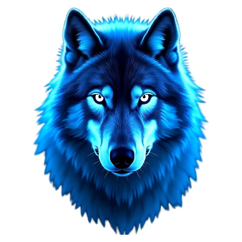 Lueur loup bleu