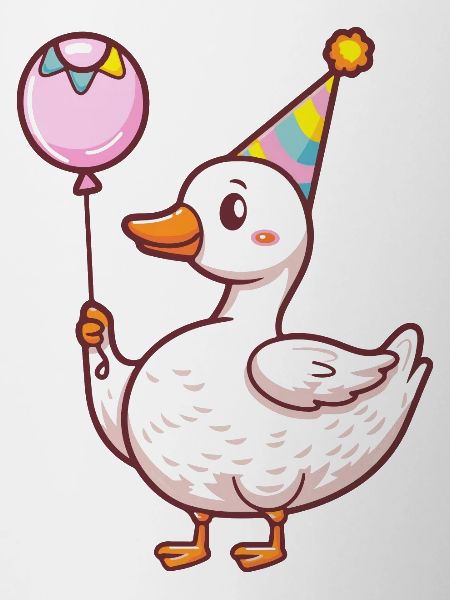 Goose Birthday Comic Cute
