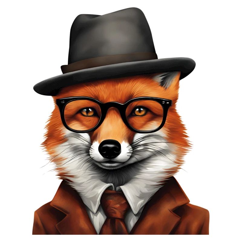 Sherlock Fox in klassischer Kleidung