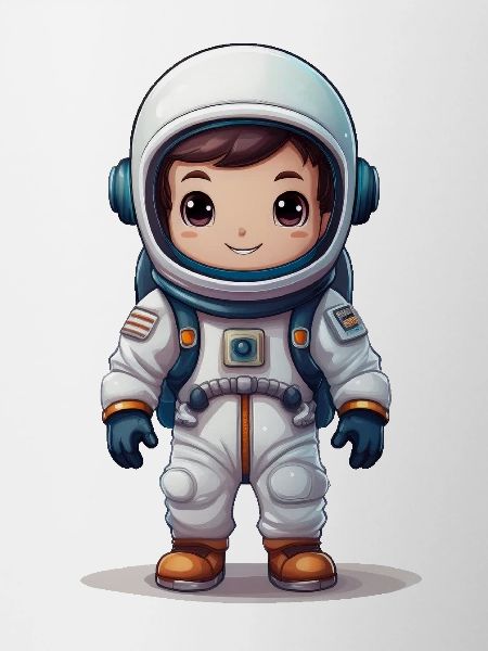 A cute astronaut