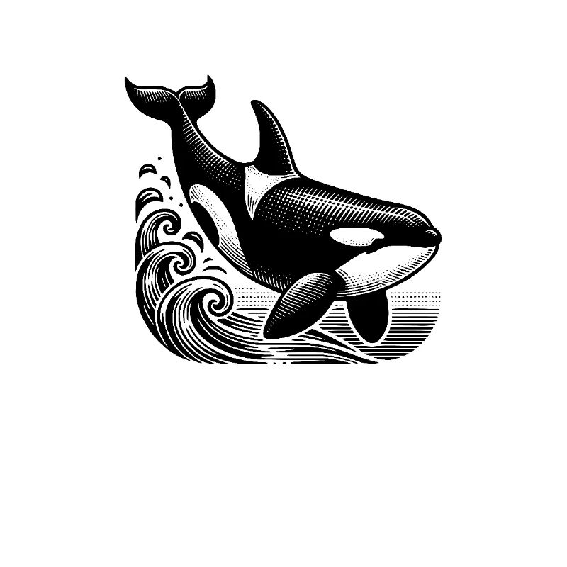 Mächtiger Orca