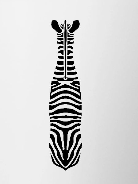 Zebra with Unique Stripes