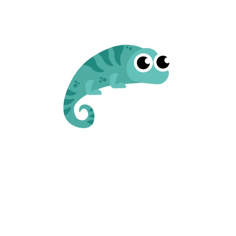 Caméléon unique et ambulant