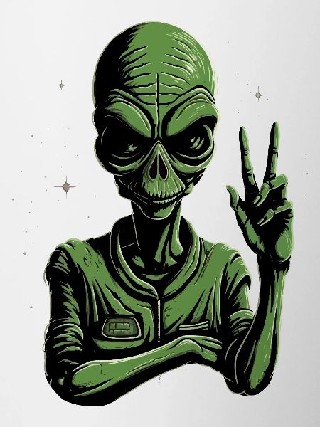Alien Peace Sign