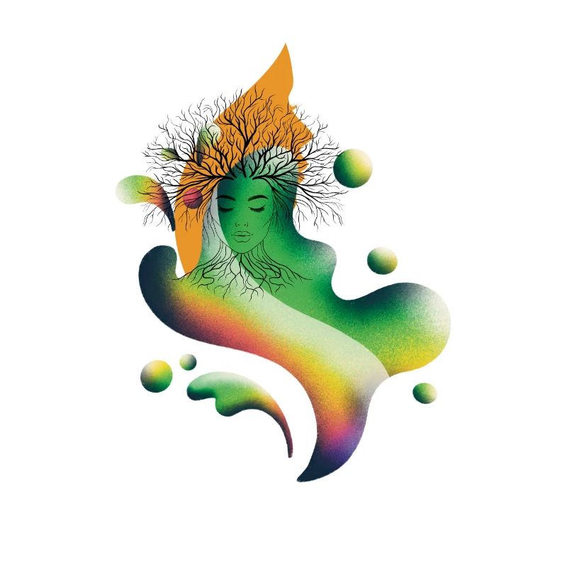 Baumgeist Regenbogenblüte