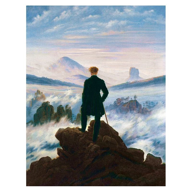 Wanderer über dem Nebelmeer Caspar David Friedrich