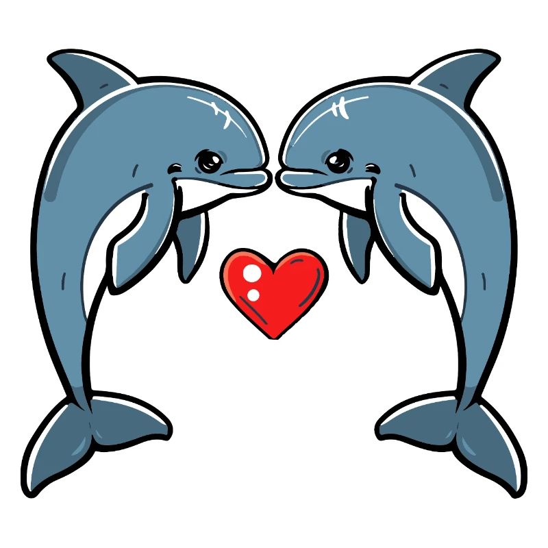 Dolphin Couple Valentine's Day