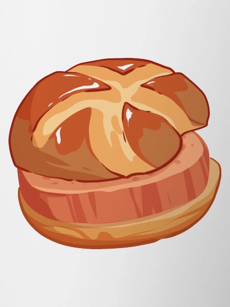 Comic Leberkäs Leberkäse Fleischkäse Buns