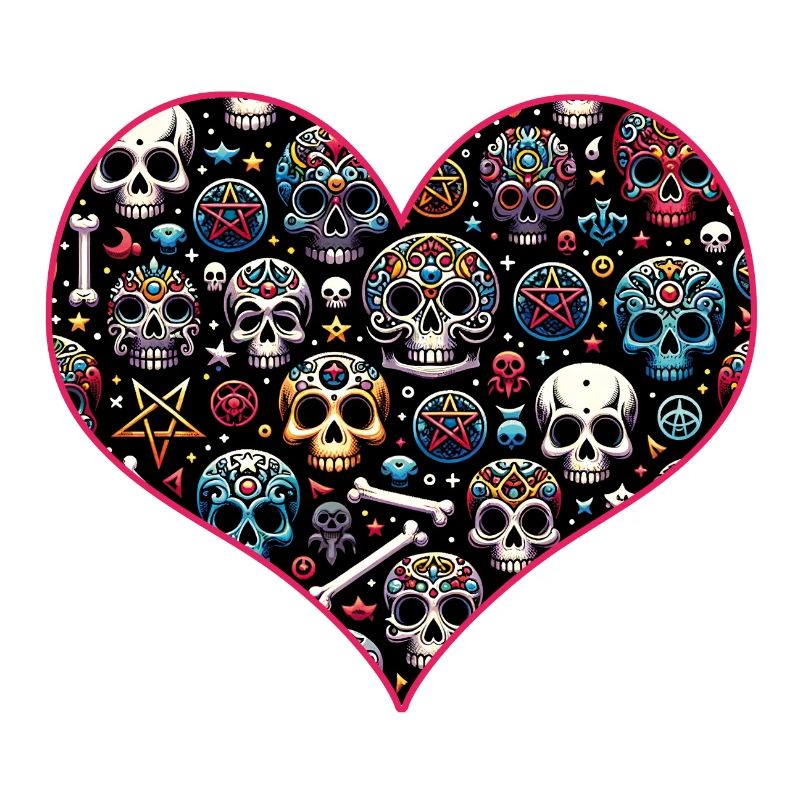 Buntes dekoratives Skullmuster