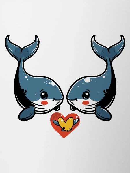 Couple baleine Saint-Valentin