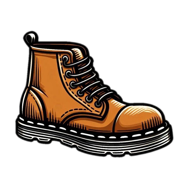 Bottes en marron