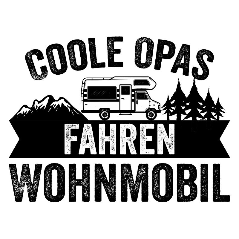 Cool Grandpas Driving Motorhome Caravan Camper Womo