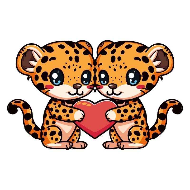 Leopard Couple Heart