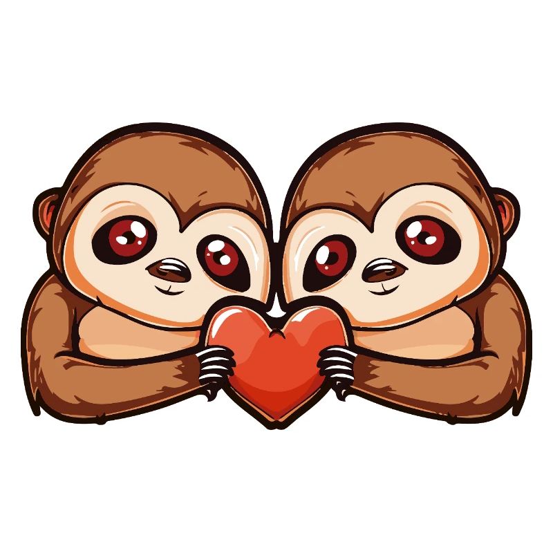 Sloth Couple Valentine's Day