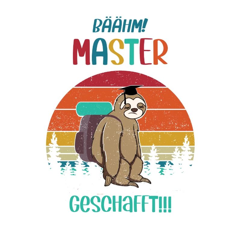Master Geschafft Masterabschluss Geschenk