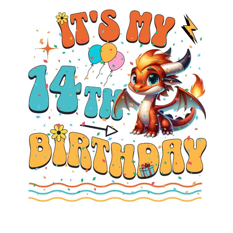 Drache 14. Geburtstag Drachen