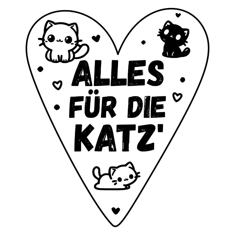 Drôle de chat disant coeur de chat