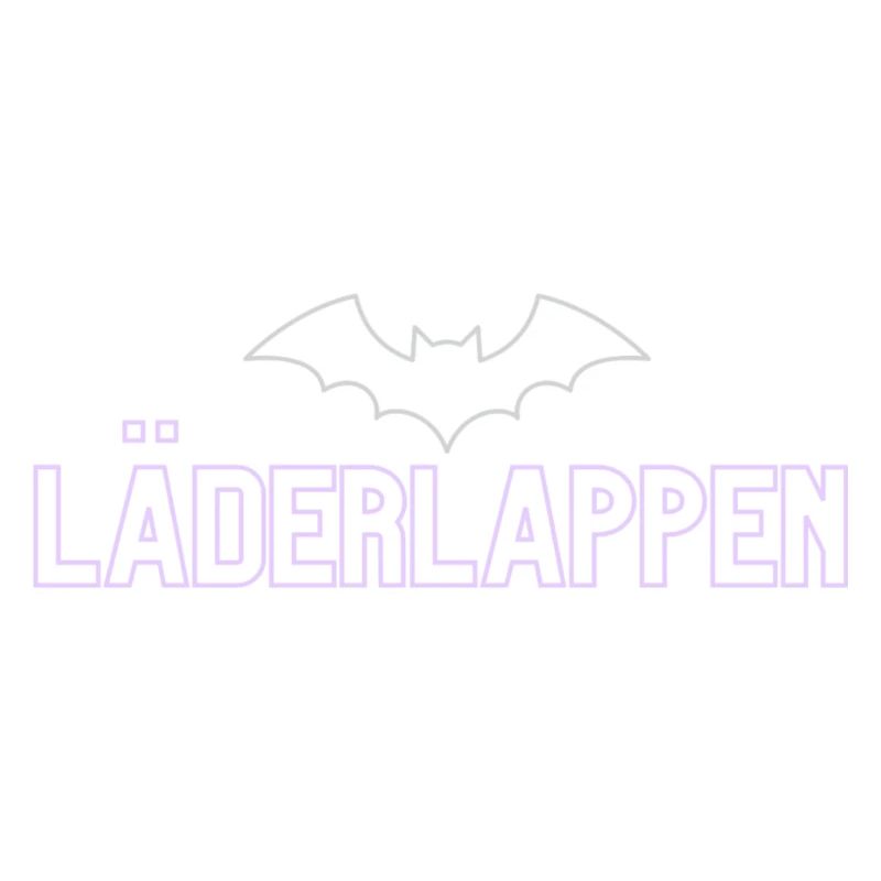 Lila Bat Neon Schriftdesign