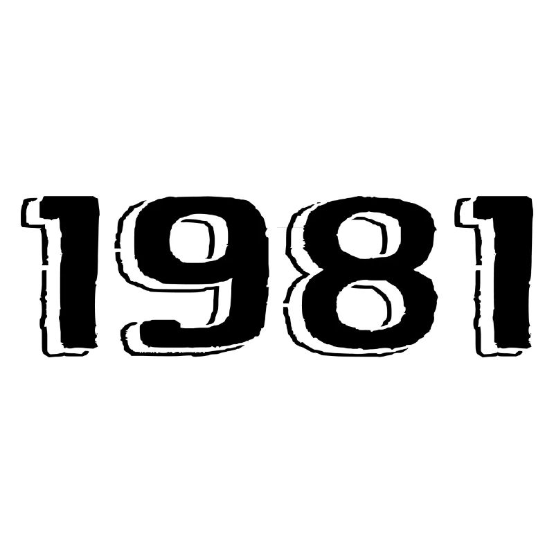 Vintage 1981 Naissance Anniversaire Rétro 1981