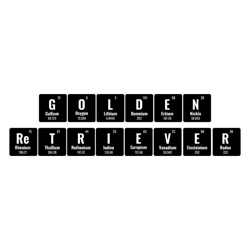 Golden Retriever Periodisches System der Elemente GR D