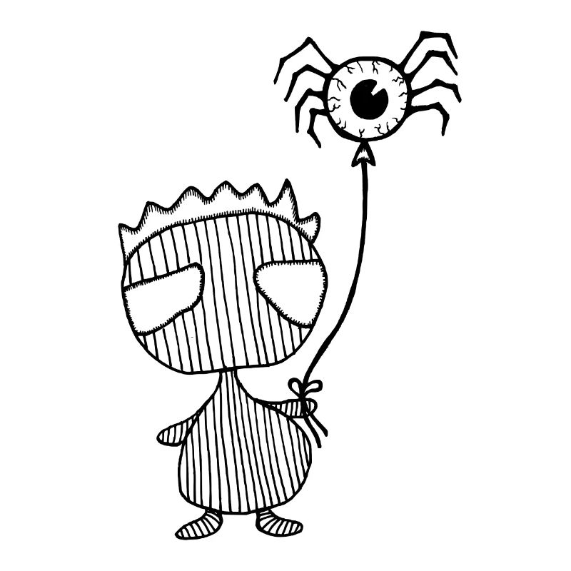 Emo Boy with Spider Gothic Figure by nikki-luka