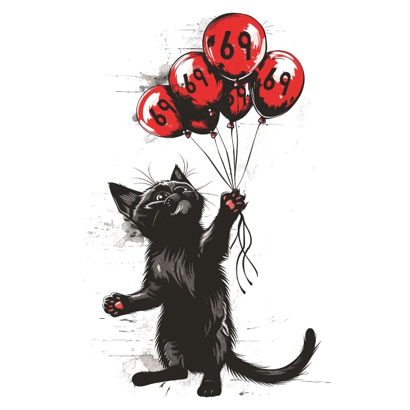 69 Jahre Geschenk 69. Geburtstag Katze